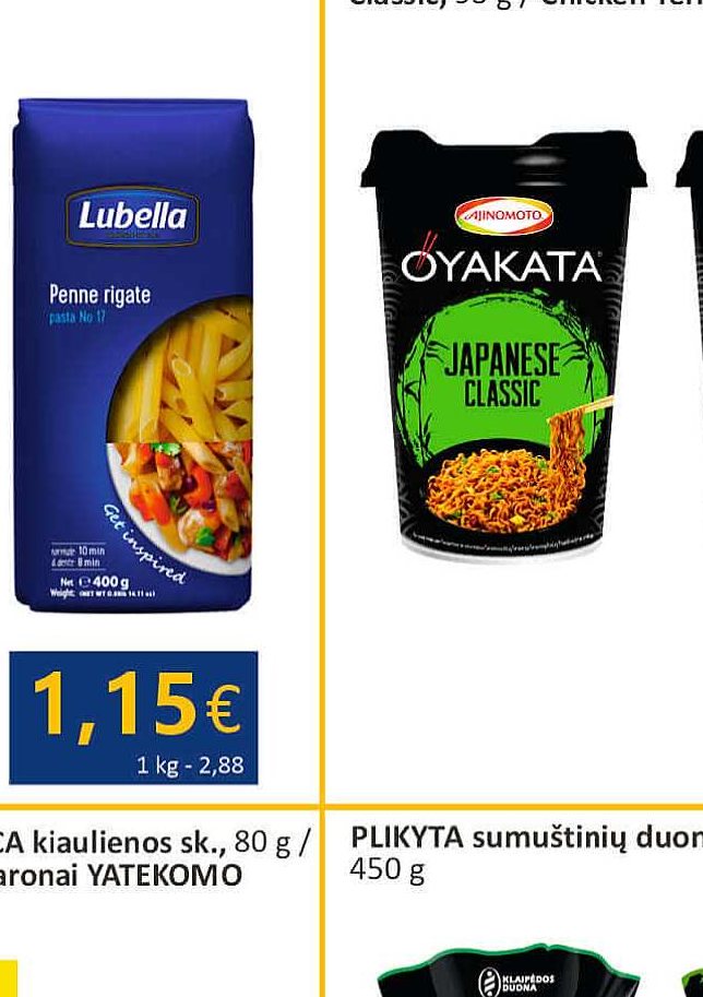 Makaronai LUBELLA plunksnelės, 400 g