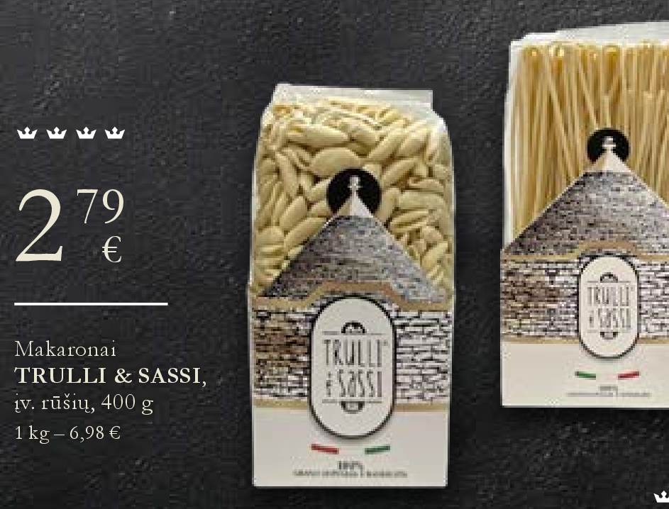 Makaronai TRULLI & SASSI, 400 g