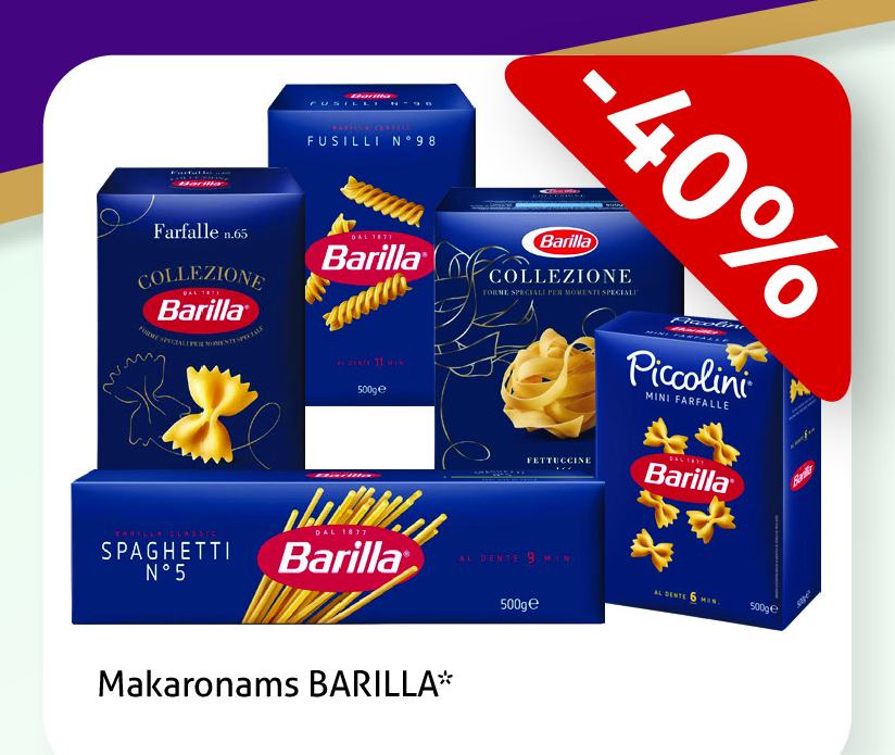 Makaronams BARILLA