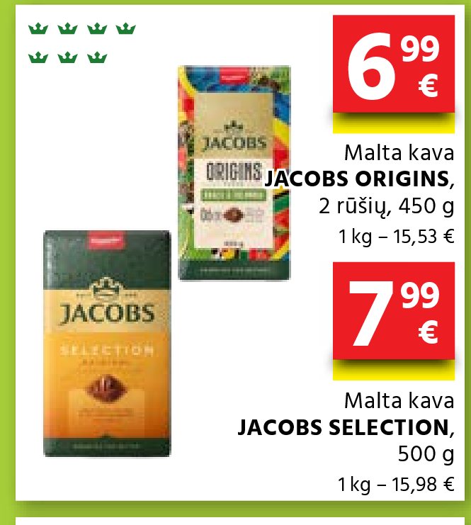 Malta kava JACOBS ORIGINS, 450 g