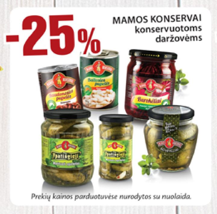 MAMOS KONSERVAI konservuotoms daržovėms