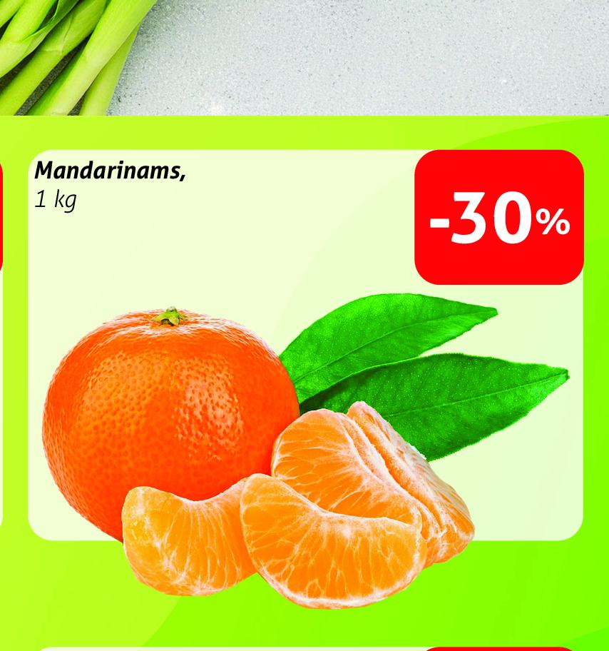 Mandarinams, 1 kg
