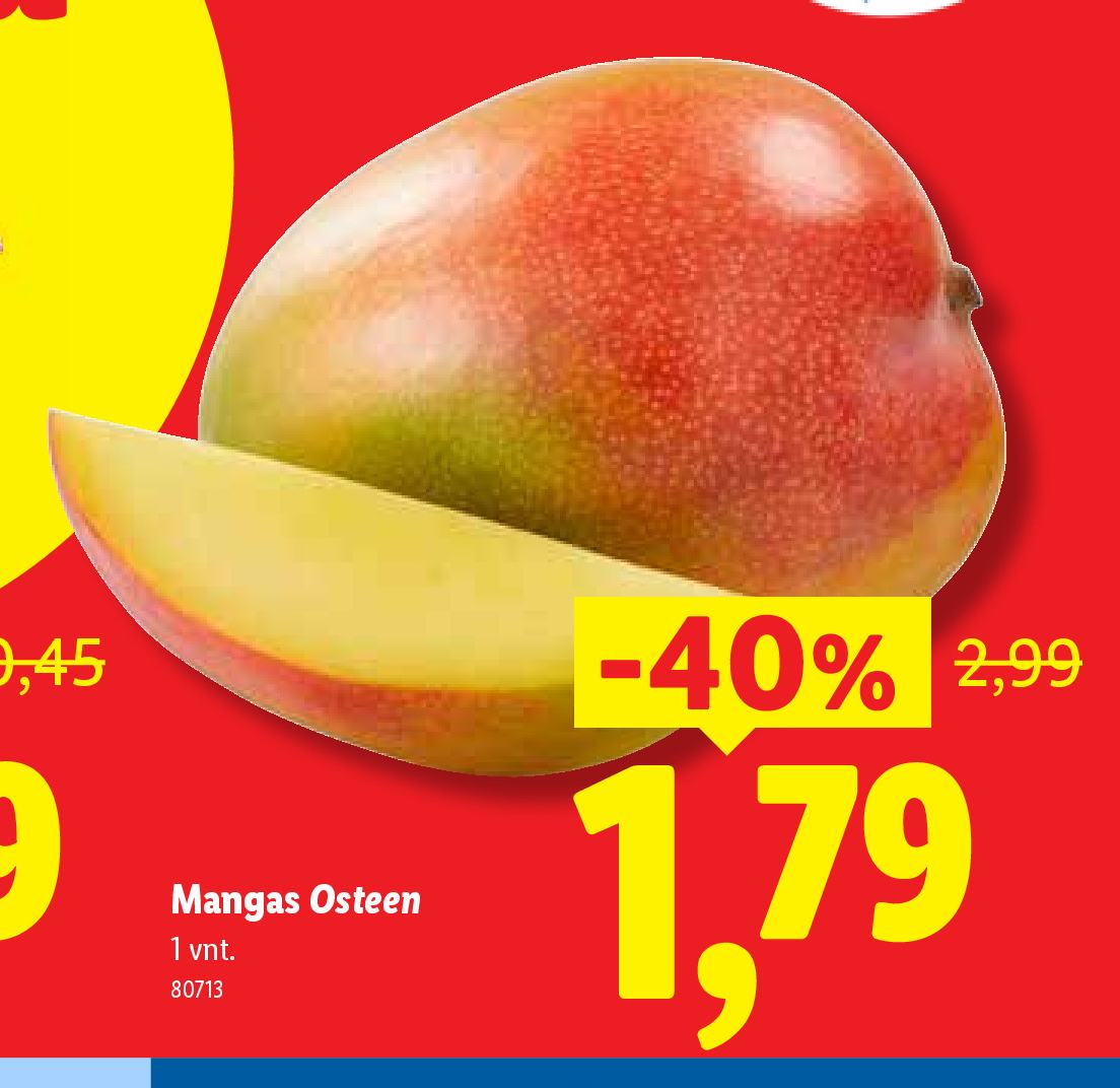 Mangas Osteen, 1 vnt