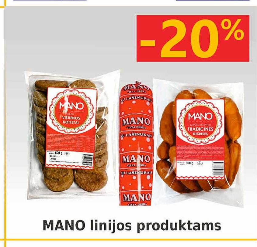 MANO linijos produktams