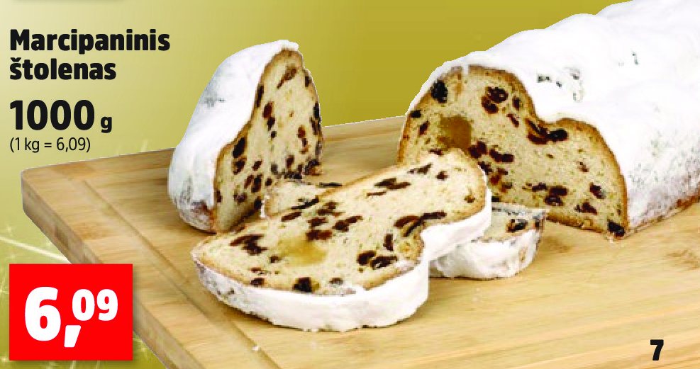 Marcipaninis štolenas, 1000 g