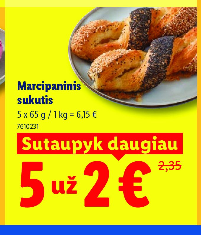Marcipaninis sukutis, 5 x 65 g