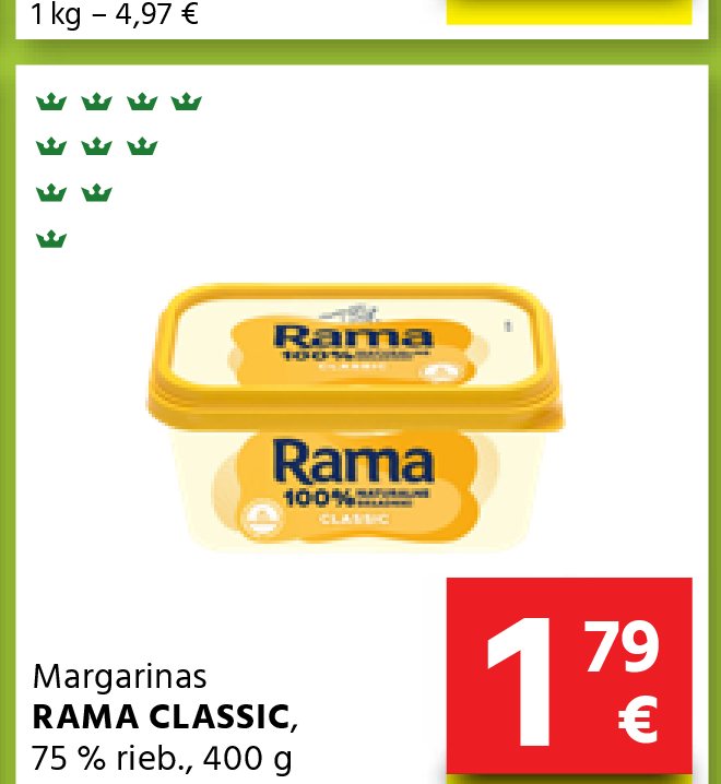 Margarinas RAMA CLASSIC, 400 g