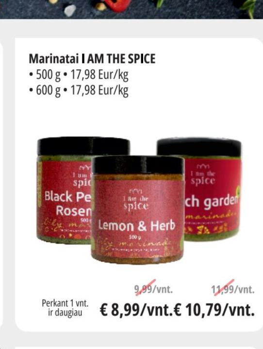 Marinatai I AM THE SPICE, 500 g