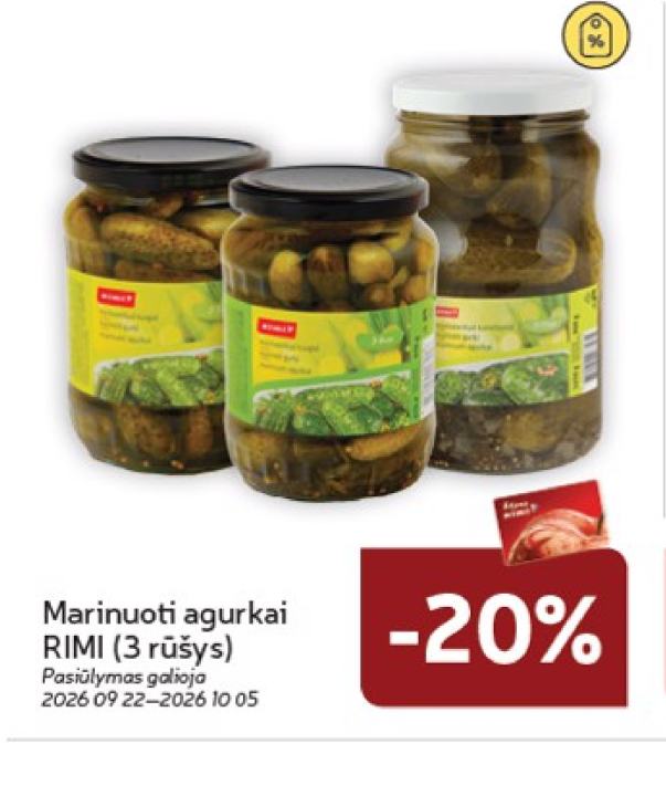 Marinuoti agurkai RIMI