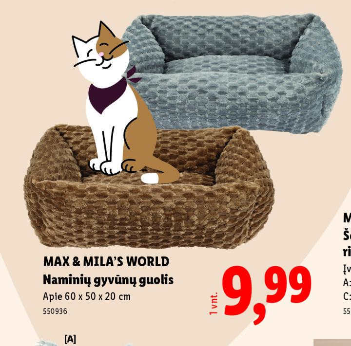 MAX & MILA'S WORLD Naminių gyvūnų guolis