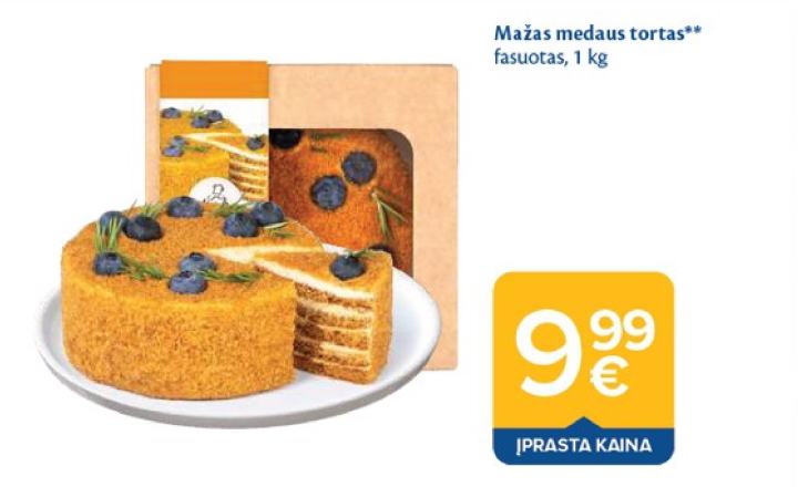 Mažas medaus tortas, 1 kg