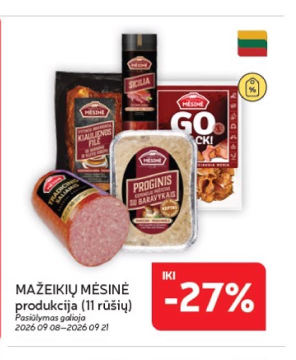 MAŽEIKIŲ MĖSINĖ produkcija