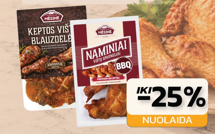 MAŽEIKIŲ MĖSINĖS rūkytiems ir keptiems vištienos gaminiams