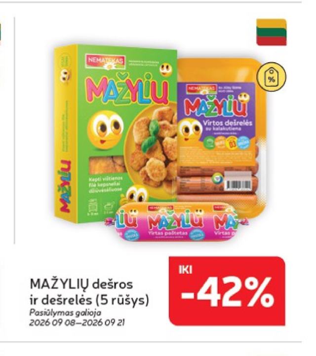 MAŽYLIŲ dešros ir dešrelės