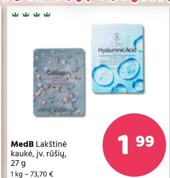 MedB Lakštinė kaukė, 27 g