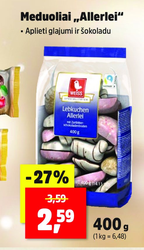 Meduoliai „Allerlei“, 400 g