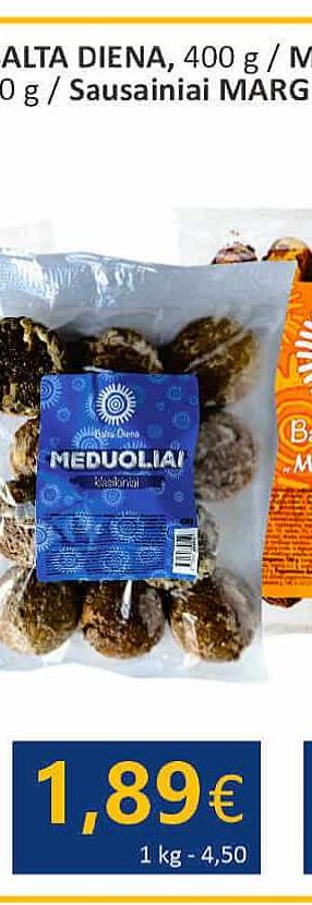 Meduoliai BALTA DIENA klasikiniai, 420 g