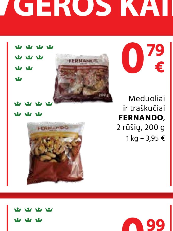 Meduoliai ir traškučiai FERNANDO, 200 g
