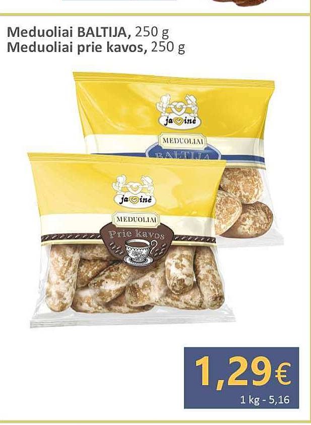 Meduoliai prie kavos, 250 g