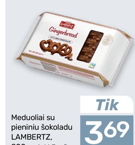 Meduoliai su pieniniu šokoladu LAMBERTZ, 800 g