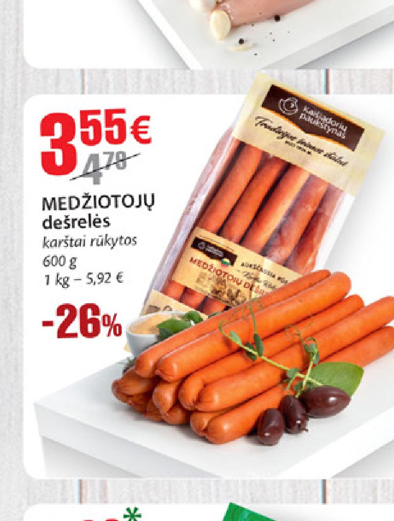 MEDŽIOTOJŲ dešrelės, 600 g