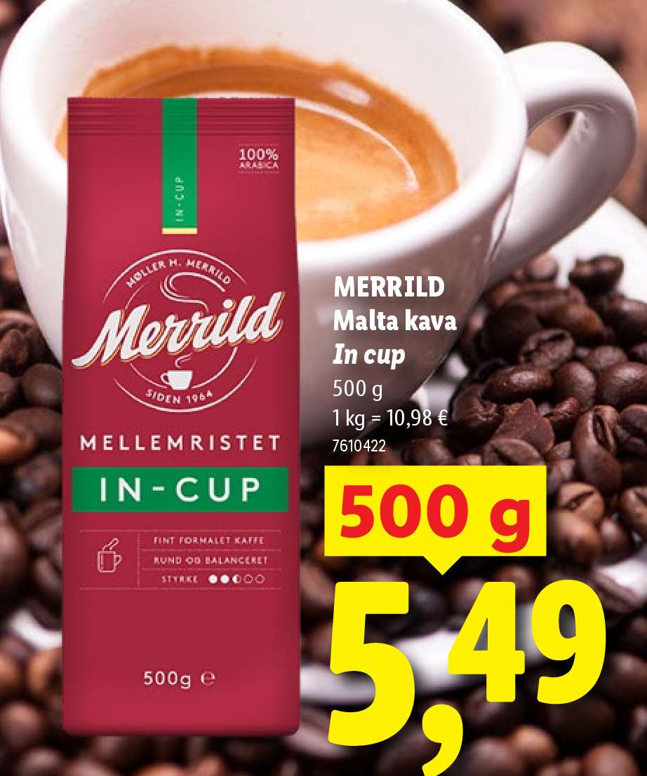 MERRILD Malta kava In cup, 500 g