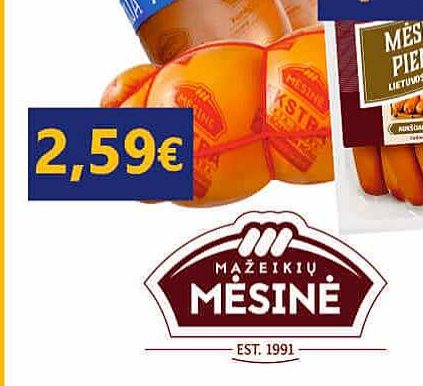 MĖSININKO pieniškos dešrelės