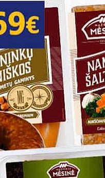 MĖSININKŲ PIENIŠKOS virtos dešrelės