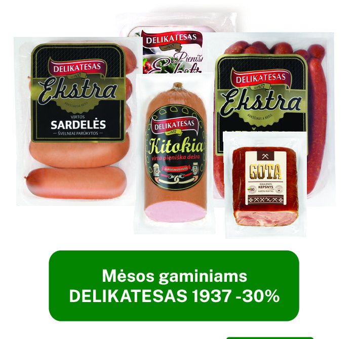 Mėsos gaminiams DELIKATESAS 1937