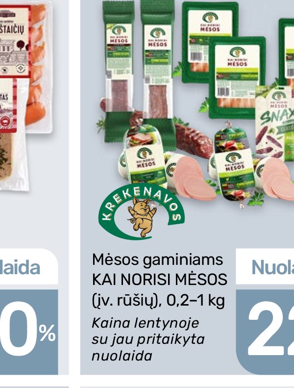 Mėsos gaminiams KAI NORISI MĖSOS, 1 kg