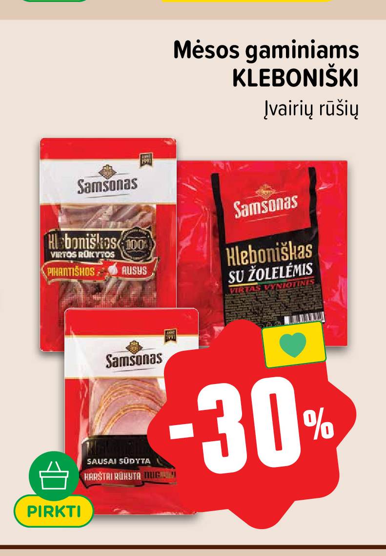 Mėsos gaminiams KLEBONIŠKI