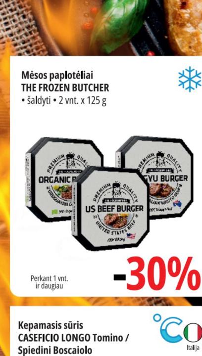 Mėsos paplotėliai THE FROZEN BUTCHER, 2 vnt