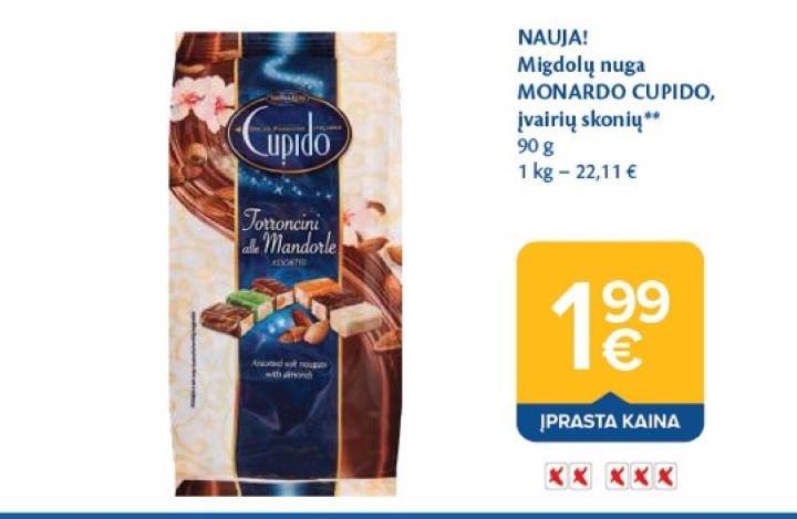 Migdolų nuga MONARDO CUPIDO, 90 g