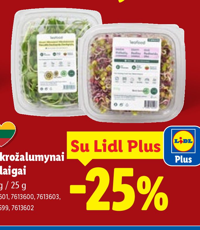 Mikrožalumynai ir daigai, 50 g