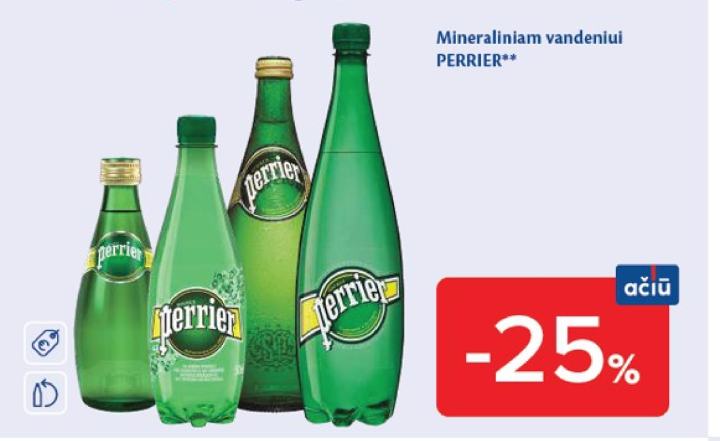 Mineraliniam vandeniui PERRIER