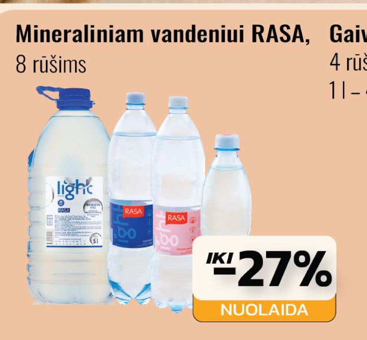 Mineraliniam vandeniui RASA
