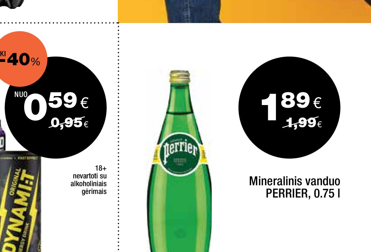 Mineralinis vanduo PERRIER, 0.75 l