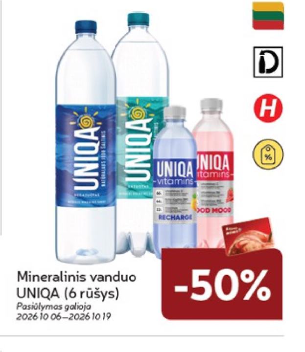 Mineralinis vanduo UNIQA