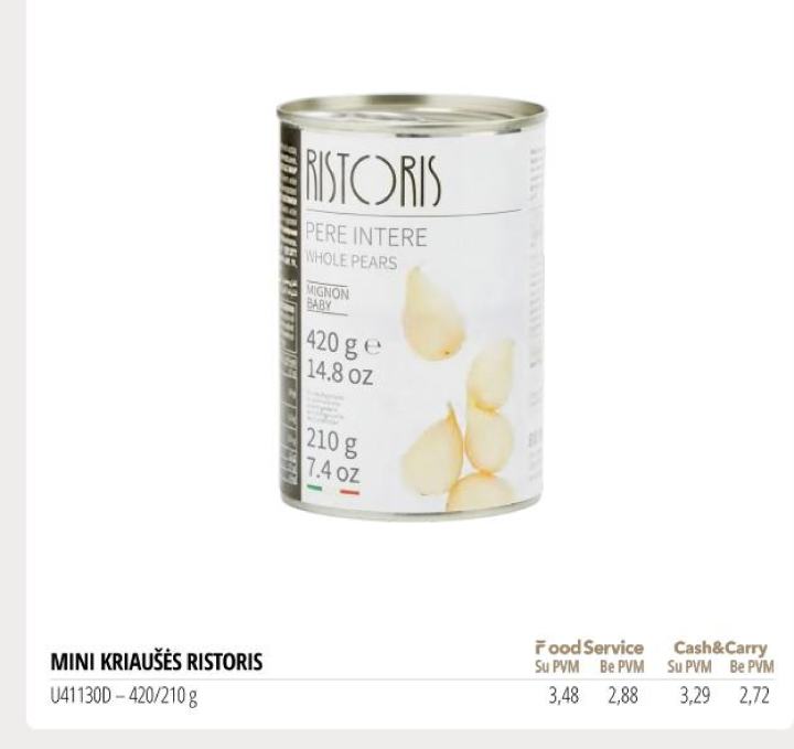 MINI KRIAUŠĖS RISTORIS, 210 g