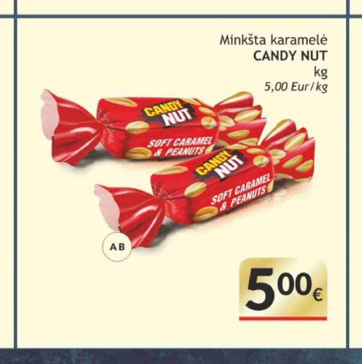 Minkšta karamelė CANDY NUT