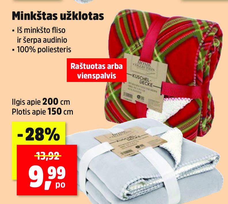 Minkštas užklotas, 200 cm