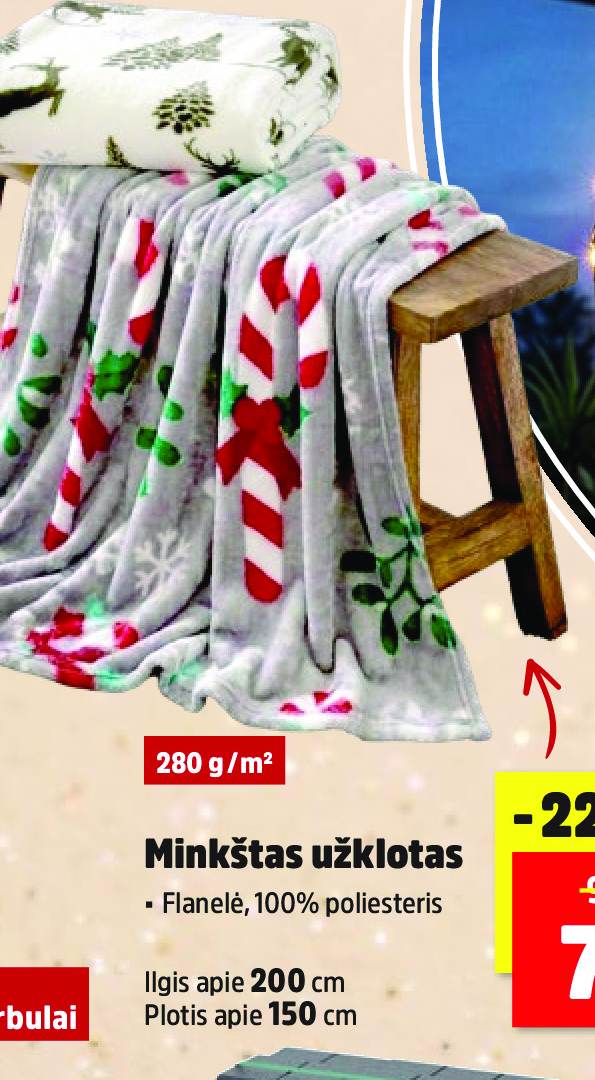 Minkštas užklotas, 280 g