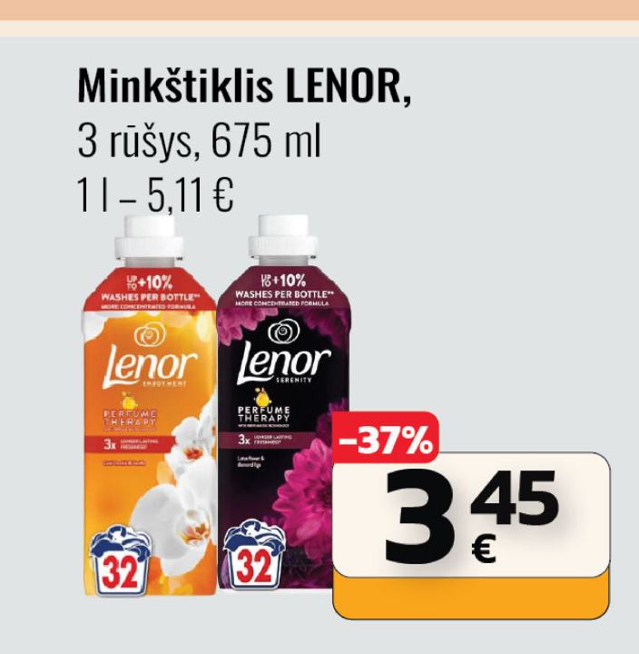 Minkštiklis LENOR, 675 ml