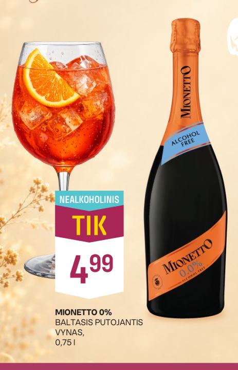 MIONETTO 0%, 0.75 l