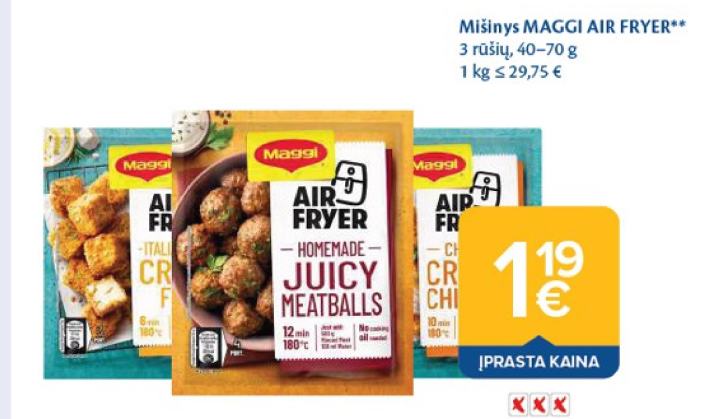 Mišinys MAGGI AIR FRYER, 70 g