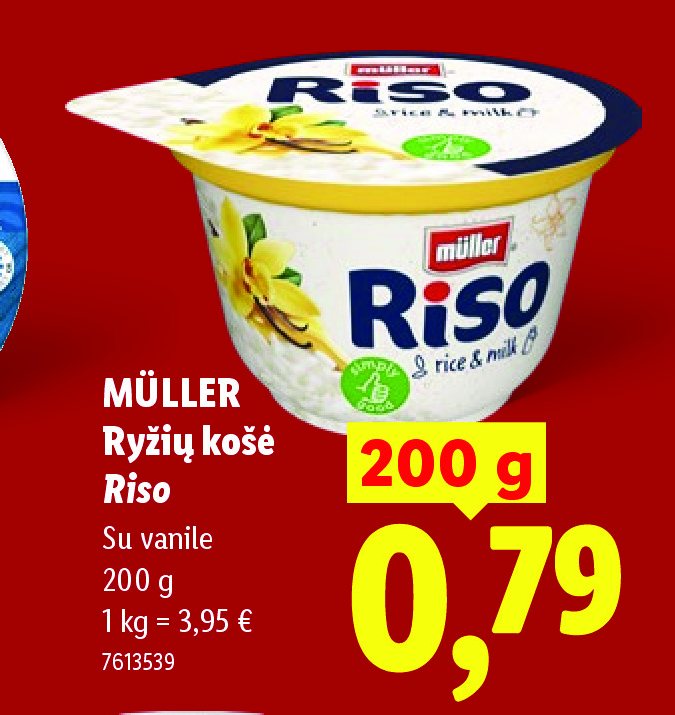 MÜLLER Ryžių košė Riso, 200 g