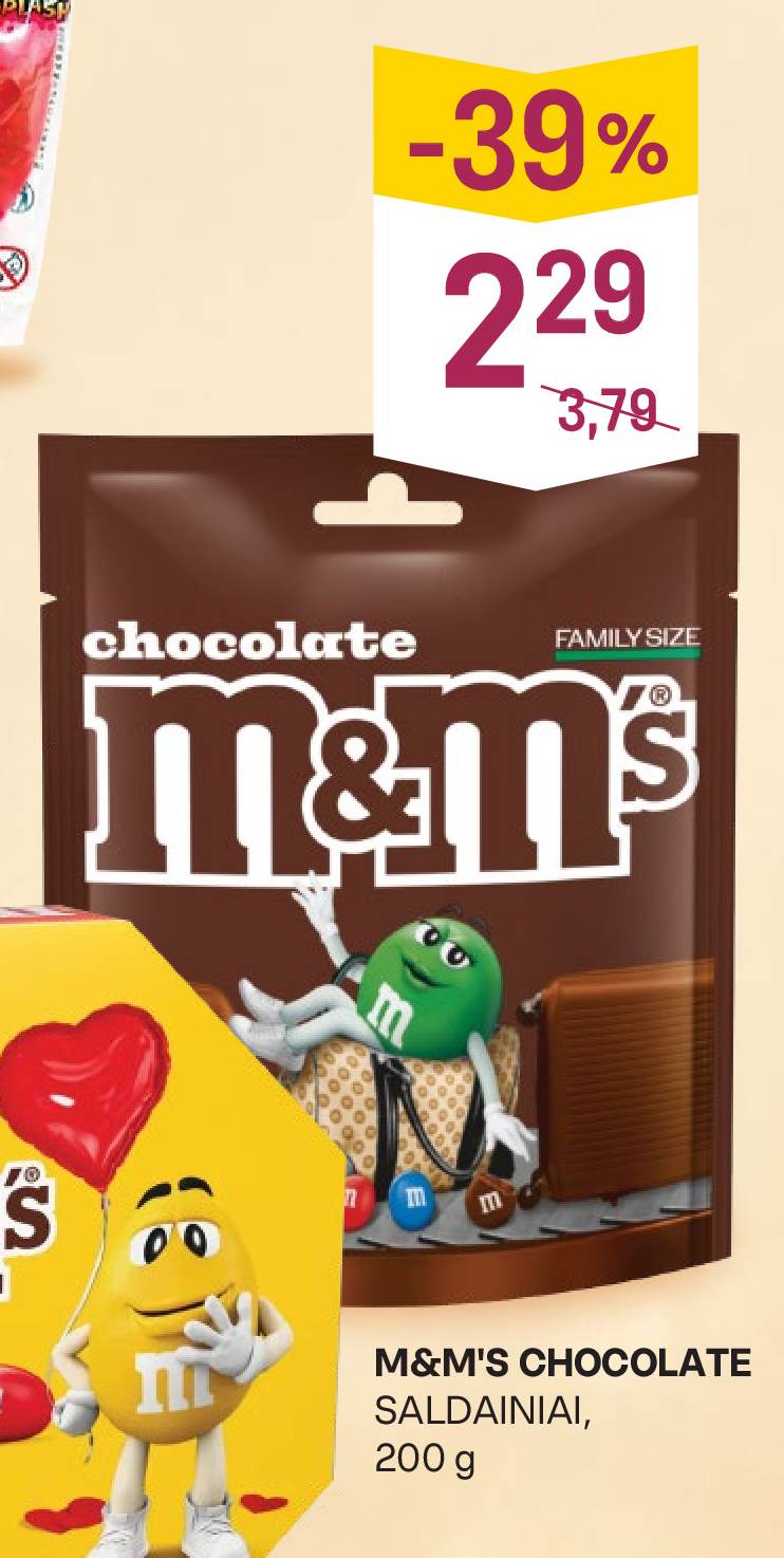 M&M'S CHOCOLATE, 200 g