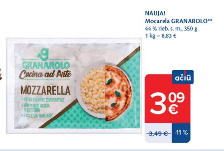 Mocarela GRANAROLO, 350 g