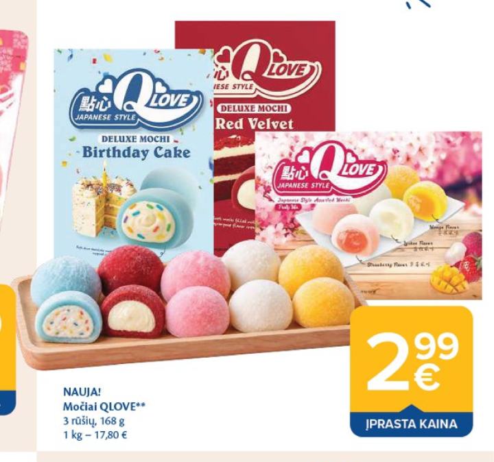Močiai QLOVE, 168 g