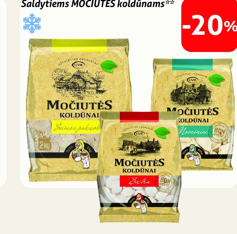 MOČIUTĖS koldūnai